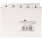Durable 367002 Jeu de 25 Intercalaires Format A7 Paysage avec Divisions 5/5 - Onglets Imprimes A-Z - Polypro Coloris Blanc