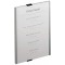 Durable 480623 Plaque de porte A4 (Info Sign, 210 x 297 mm) argent metallique