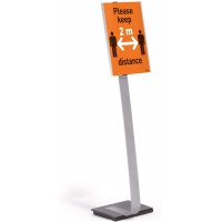 Durable 481323 Support de presentation Info Sign Stand A3, pour format portrait et paysage