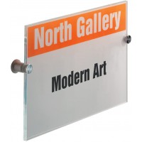 Durable 482519 Crystal Sign Plaque de porte 210 x 297 mm