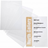 Durable 483519 Planche d'insertion A4 pour Plaque de porte Crystal Sign 210 x 297 mm