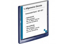 Durable Click Sign Plaque de porte 149 x 148,5 mm Bleu fonce