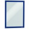 Durable 487207 Duraframe Pochette Cadre d'Affichage Dos Adhesif pour Document A4 Bleu Fonce Sachet de 2