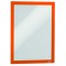 Durable 487209 Duraframe Pochette Cadre d'Affichage Dos Adhesif pour Document A4 Orange Sachet de 2