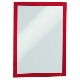 Durable 488203 Duraframe Boite de 10 Cadres d'affichages repositionnables A4 Rouge