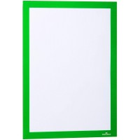 Durable 487205 Duraframe Sachet de 2 Cadres d'affichage repositionnables A4 Vert