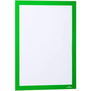 Durable 487205 Duraframe Sachet de 2 Cadres d'affichage repositionnables A4 Vert