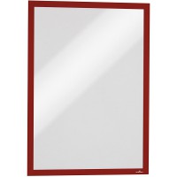 Durable Duraframe Cadre d'affichage magnetique A3 Rouge Lot de 5