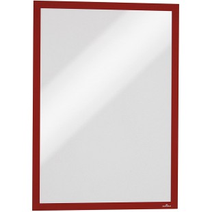 Durable Duraframe Cadre d'affichage magnetique A3 Rouge Lot de 5