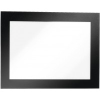 Durable 494801 Info Frame Duraframe Magnetic (A6, cadre magnetique pour surfaces metalliques) 5 pieces - Noir
