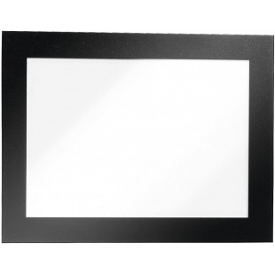 Durable 494801 Info Frame Duraframe Magnetic (A6, cadre magnetique pour surfaces metalliques) 5 pieces - Noir