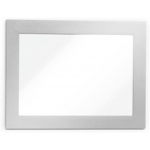 Durable 494823 Info Frame Duraframe Magnetic (A6, cadre magnetique pour surfaces metalliques) 5 pieces - Argent