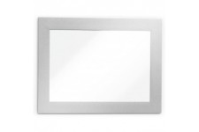 Durable 494823 Info Frame Duraframe Magnetic (A6, cadre magnetique pour surfaces metalliques) 5 pieces - Argent