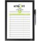 Durable 499301 Info frame Duraframe Note (A4, avec fermeture magnetique et porte-stylo) 1 piece, noir