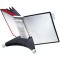 Durable 563200 PUPITRE DE TABLE SHERPA® TABLE 10 Pochettes pour Consultation et Presentation Documents A4 5 Rouge/5 Noir