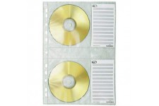 Durable 522219 Sachet de 5 Pochettes de classement pour 4 CD/DVD