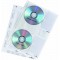 Durable 522219 Sachet de 5 Pochettes de classement pour 4 CD/DVD
