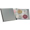 Durable 527701 Classeur 4 Anneaux pour 96 CD/DVD Noir/Argent