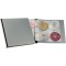 Durable 527701 Classeur 4 Anneaux pour 96 CD/DVD Noir/Argent