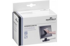 Durable Screenclean Boite de 50 Lingettes individuelles pour multi-surfaces