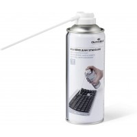 DURABLE - Spray Depoussierant POWERCLEAN® STANDARD - Bombe Depoussierante PC et Materiel Bureau - 6x400 ml