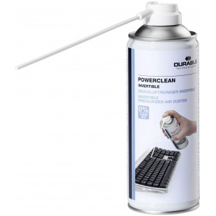 DURABLE - Spray Depoussierant POWERCLEAN® Toutes Positions - Bombe Depoussierante PC et Materiel Bureau - 6x200 ml