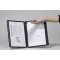 Lot de 5 : Durable 559001 Sherpa Vario Panel Plus Plaque Pochette pour Document A4 avec Cadre Profile Noir 