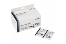 Durable Lingettes pour Lunettes Lingettes nettoyantes pour lunettes Blanc Paquet de 100