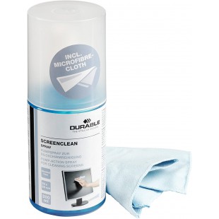 Durable 582300 Screenclean Spray Vaporisateur pour Ecran + Chiffon en microfibre