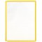 Lot de 5 : Durable SHERPA A4Panneau d'affichage-Affichage de documents Carrousel Accessoires (cadre, A4, PP, Jaune)