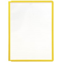 Lot de 5 : Durable SHERPA A4Panneau d'affichage-Affichage de documents Carrousel Accessoires (cadre, A4, PP, Jaune)