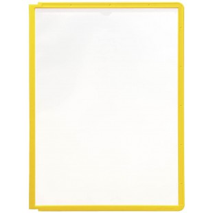 Lot de 5 : Durable SHERPA A4Panneau d'affichage-Affichage de documents Carrousel Accessoires (cadre, A4, PP, Jaune)