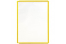 Lot de 5 : Durable SHERPA A4Panneau d'affichage-Affichage de documents Carrousel Accessoires (cadre, A4, PP, Jaune)