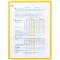 Lot de 5 : Durable SHERPA A4Panneau d'affichage-Affichage de documents Carrousel Accessoires (cadre, A4, PP, Jaune)