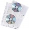 Durable x2 Etui a  CD 2 CDs/DVDs/Blu-Rays Transparent 5 pc(s) 520319