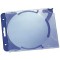 Durable 526906 CD-hardbox Quickflip complet pour 1 CD, PP, 155x126x27mm, transparent/bleu, 5 pieces