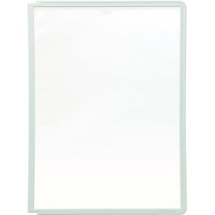 Lot de 5 : Durable 560610 Sherpa Vario Panel Plaque Pochette Polypropylene pour Document A4 avec Cadre Profile Gris 