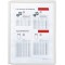 Lot de 5 : Durable 560610 Sherpa Vario Panel Plaque Pochette Polypropylene pour Document A4 avec Cadre Profile Gris 