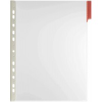 Lot de 5 : Durable 560703 Tableau de visualisation Panneau de fonction A4, sac de 5 pieces, rouge