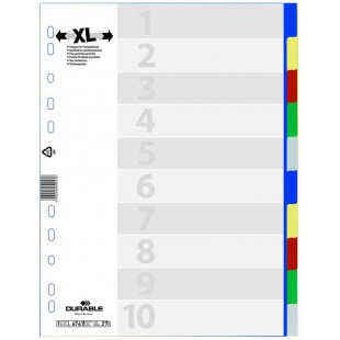 Durable 674727 Repertoire avec Onglets de couleur 10 pages