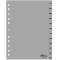 DURABLE Hunke & Jochheim Lot de 12 intercalaires en polypropylene Gris Format A4 215/230 x 297 mm