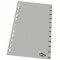 DURABLE Hunke & Jochheim Lot de 12 intercalaires en polypropylene Gris Format A4 215/230 x 297 mm