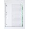 Durable 620005 Index en plastique A - Z, A4 portrait, couverture complete, 20 partitions, vert