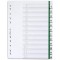 Durable 621005 Intercalaires Format A4 12 Touches Numeriques - Onglets Soudes et Insertions 1-12 - Page de Garde - Perforations 