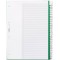 Durable 621905 Intercalaires Format A4 31 Touches Numeriques - Onglets Soudes et Insertions 1-31 - Page de Garde - Perforations 