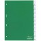 Durable 622105 Intercalaires Format A4 10 Touches - Onglets Soudes et Planches d'Insertions 1-10 - Page de Garde - Perforations 