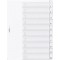 Durable 682119 Intercalaires Format A4 10 Touches - Onglets Soudes et Planches d'Insertions 1-10 - Page de Garde - Perforations 