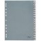 Durable 640110 Intercalaires Format A4 20 Touches Alphabetiques - Onglets Soudes et Insertions A-Z - Perforations Universelles -