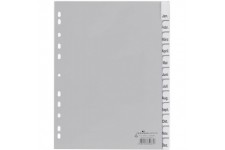 Lot de 20 : Durable 641010 Intercalaires Format A4 12 Touches - Onglets Soudes et Planches d'Insertions 1-12/Jan-Dec - Perforati