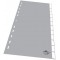 Durable 644610 Intercalaires Format A4+ 12 Touches - Onglets Soudes et Planches d'Insertions 1-12/Jan-Dec - Perforations Univers